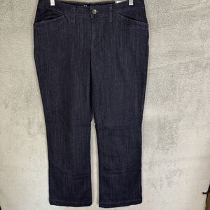 Eddie Bauer Jeans Women’s‎ 10 Blue Trouser Denim Stretch Dark Wash NWT